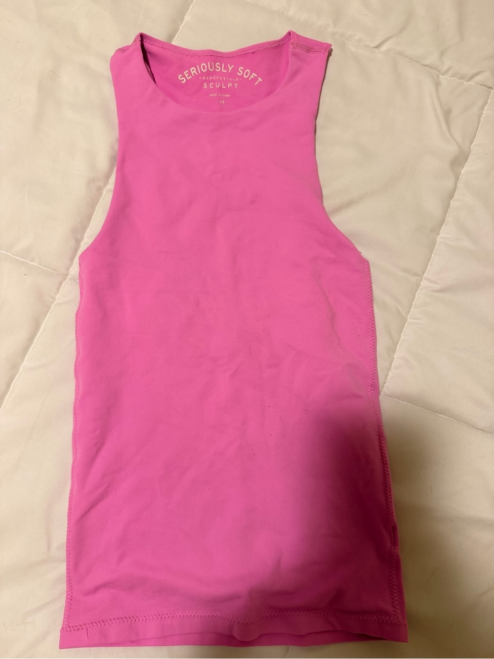Aeropostale Sculpt Tank Top - Hot Pink